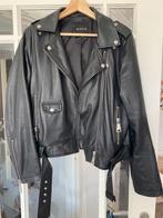 Leren Jas van Nikkie maat 42, Kleding | Dames, Jassen | Zomer, Ophalen of Verzenden, Zo goed als nieuw, Maat 42/44 (L), Zwart