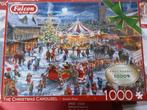 Falcon de Luxe Kerst Carrousel 2 puzzels, Hobby en Vrije tijd, Ophalen of Verzenden, 500 t/m 1500 stukjes, Zo goed als nieuw, Legpuzzel