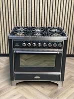 Luxe Boretti Majestic Gas 90cm + Multifunctionele Oven, 5 kookzones of meer, Grill, Vrijstaand, Zo goed als nieuw