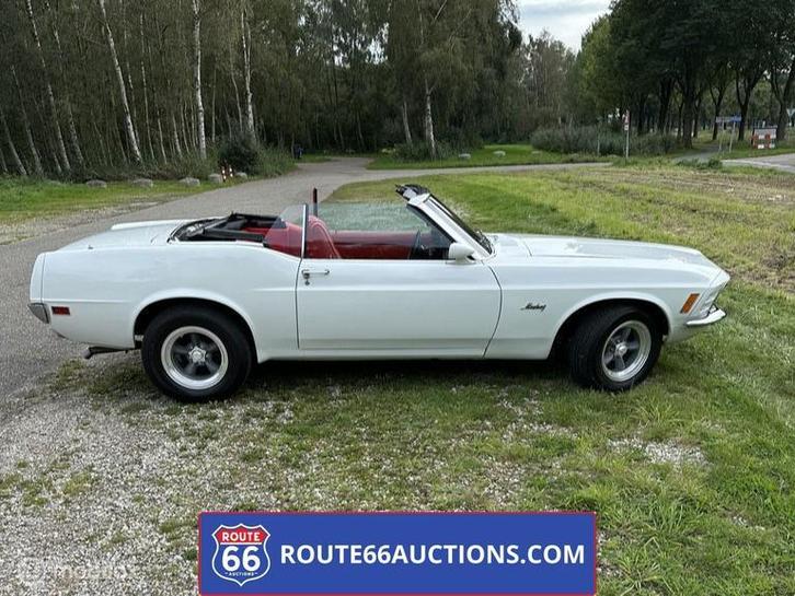 Ford Mustang 5.0 cabriolet | 1970 | Route 66 Auctions, Auto's, Oldtimers, Bedrijf, Te koop, Ford, Benzine, Overige carrosserieën