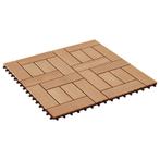 Terrastegels 30x30 cm 1 m² HKC teakkleur 11 st gratis bezrgd, Tuin en Terras, Tegels en Klinkers, Nieuw, Kunststof, Ophalen of Verzenden