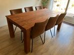 Teak houten tafel 200x100, Huis en Inrichting, Tafels | Eettafels, Ophalen, Gebruikt, 200 cm of meer, 50 tot 100 cm