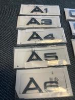 Audi glans zwart embleem zwart logo q8 q7 q5 q3 a1 a3 a6 a4, Auto diversen, Ophalen of Verzenden