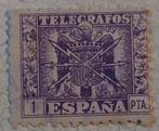 Spanje Telegrafos 1949 - 1 PTA, Ophalen of Verzenden, Gestempeld, Overige thema's