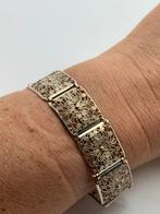 J889 Prachtige zilveren armband filigrain, Sieraden, Tassen en Uiterlijk, Antieke sieraden, Armband, Ophalen of Verzenden, Zilver