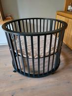 Ronde box zwart met boxkleed, Kinderen en Baby's, Boxen, Ophalen, Zo goed als nieuw, Rond, Boxkleed