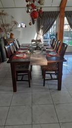 Houten stoelen 12 stuks, Ophalen, Gebruikt, Bruin, Vijf, Zes of meer stoelen