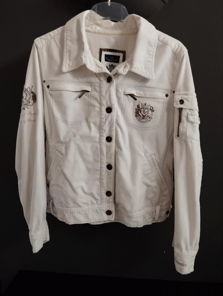 Ribfluwelen jasje. Merk L' Argentina., Kleding | Dames, Jasjes, Kostuums en Pakken, Zo goed als nieuw, Maat 46/48 (XL) of groter