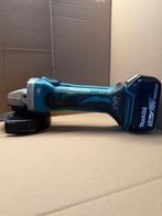 Makita DGA452 Haakse slijper + 5.0Ah Accu, Doe-het-zelf en Verbouw, Gereedschap | Slijpmachines, Ophalen of Verzenden, Gebruikt