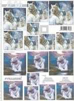 v47 knipvel le suh pyramide 630.157 tijger witte, Ophalen of Verzenden, Nieuw, Dieren, Knipvel