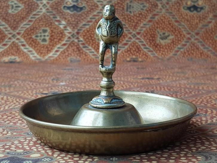 Zeldzaam antiek Charles Dickens schaaltje uit Engeland 1900., Antiek en Kunst, Antiek | Koper en Brons, Koper, Ophalen of Verzenden