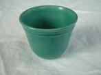 Gave oude jaren 50 bloempot groen turkoois kleurig nr 5, Ophalen of Verzenden