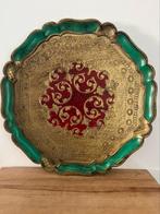 Victoriaanse    Florentijns dienblad. 38 cm., Ophalen of Verzenden, Zo goed als nieuw, Hout
