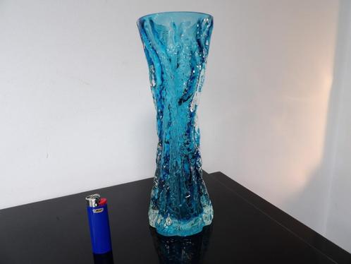Sixties grote Vaas, Ingrid Glass blauw, Antiek en Kunst, Antiek | Vazen, Ophalen of Verzenden