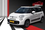 Fiat 500L 0.9 TwinAir Lounge PANODAK PARKEERSEN.CRUISE/CLIMA, Gebruikt, Parkeersensor, Leder en Stof, Wit