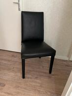 Ikea Bergmond Leren eetkamerstoel, Huis en Inrichting, Stoelen, Ophalen, Bruin, Hout, Zo goed als nieuw