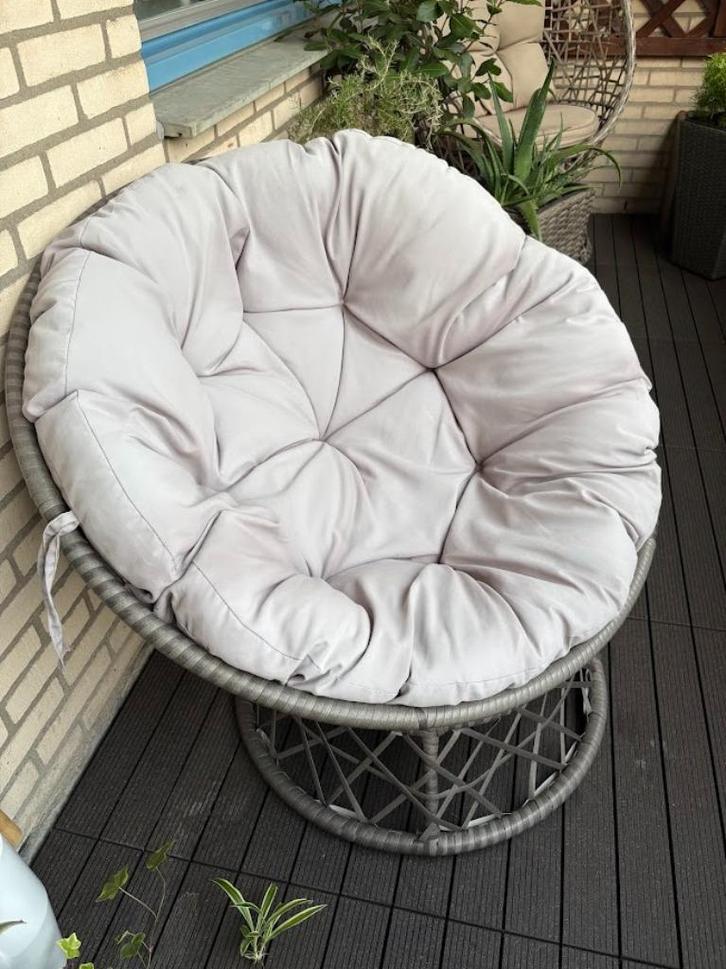 balkon meubels, Huis en Inrichting, Stoelen, Zo goed als nieuw, Eén, Hout, Kunststof, Metaal, Riet of Rotan, Stof, Overige materialen