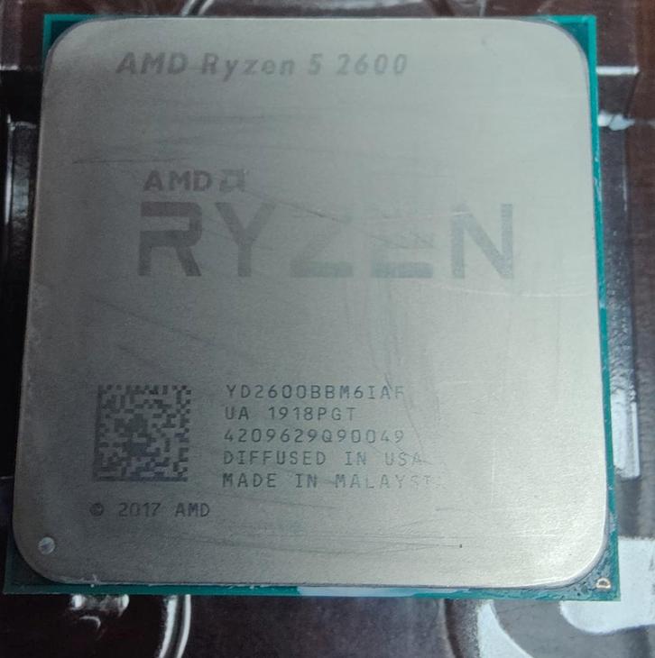 AMD Ryzen 5 2600 Processor, Computers en Software, Processors, Gebruikt, 6-core, 3 tot 4 Ghz, Ophalen of Verzenden