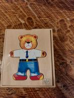 Houten aankleed beer puzzel nieuw, Kinderen en Baby's, Speelgoed | Houten speelgoed, Ophalen of Verzenden, Nieuw