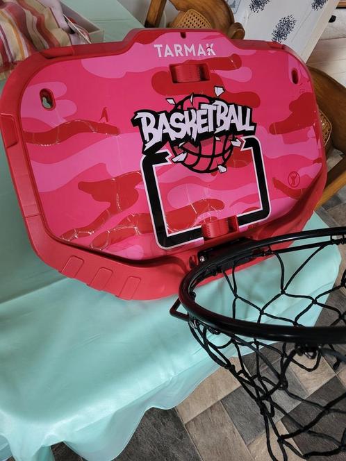 Basketball bord met net er aan voor aan de muur, Sport en Fitness, Basketbal, Gebruikt, Ring, Bord of Paal, Ophalen of Verzenden