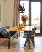 Eettafel Replex van ontwerper Ruud van Hemert, Ophalen, Gebruikt, 100 tot 150 cm, Eikenhout