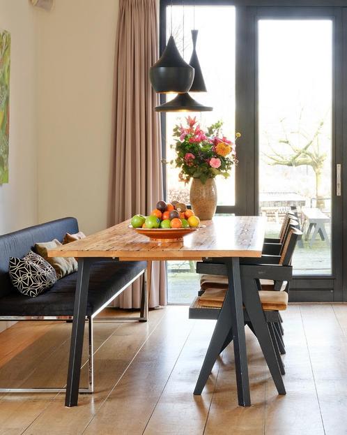 Eettafel Replex van ontwerper Ruud van Hemert, Huis en Inrichting, Tafels | Eettafels, Gebruikt, 100 tot 150 cm, 200 cm of meer