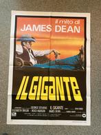 Italiaanse filmposter GIANT met James Dean, origineel, Rechthoekig Staand, Ophalen of Verzenden, Zo goed als nieuw, A1 t/m A3