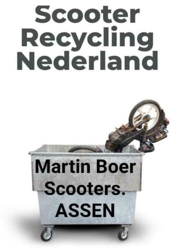 Scooter voor de Sloop? Scooter recycling Drenthe beschikbaar voor biedingen