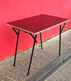 vintage retro terrastafel camping examen klap tafel 60x90cm, Huis en Inrichting, Gebruikt, 50 tot 100 cm, 50 tot 100 cm, Vier personen