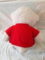 Witte knuffel beer met rood shirt h, Kinderen en Baby's, Speelgoed | Knuffels en Pluche, Onbekend, Ophalen of Verzenden, Zo goed als nieuw