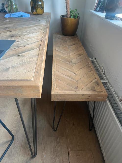 Tafel en bankje, Antiek en Kunst, Antiek | Meubels | Tafels, Ophalen