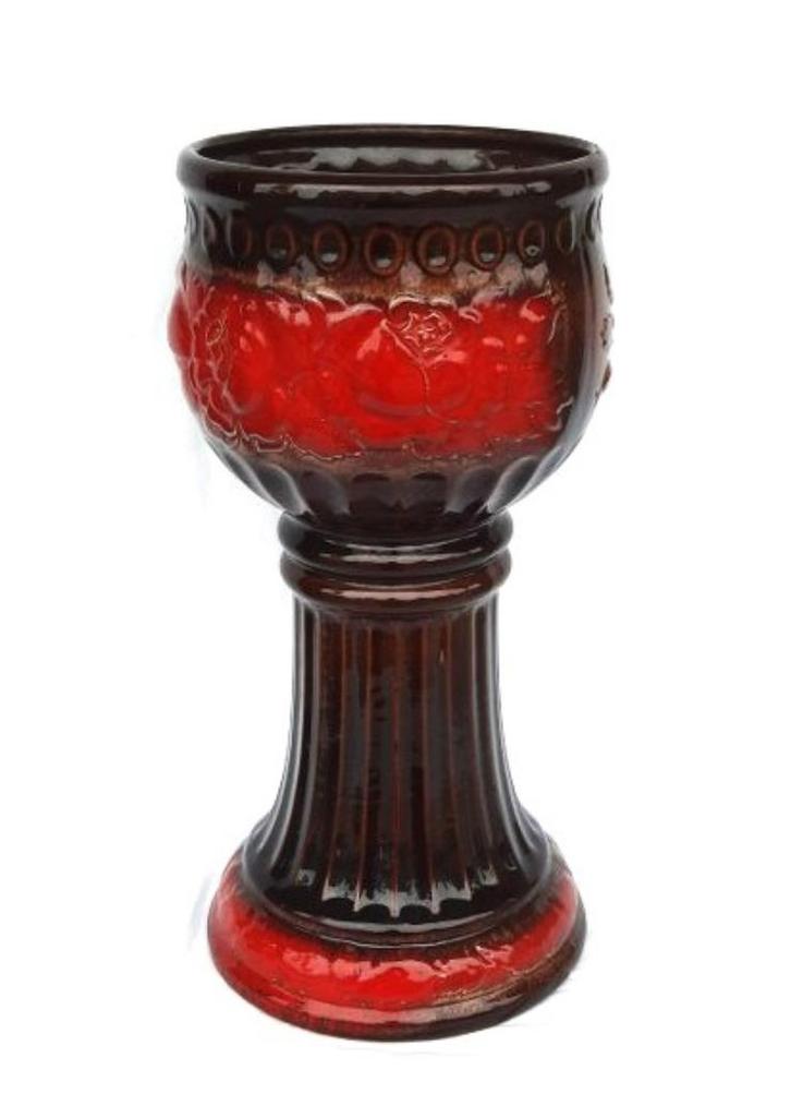Grote zeldzame plantenzuil vaas Scheurich 706-46, Tuin en Terras, Bloempotten, Zo goed als nieuw, Aardewerk, 40 tot 70 cm, Rond