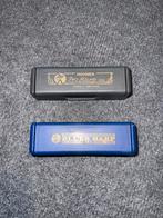 Twee Hohner mondharmonica's - Pro Harp & Blues Harp, Gebruikt, Overige typen, Ophalen of Verzenden, Met koffer of doosje