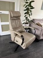 Prominent Elektrische Relaxfauteuil E100 Humberto Taupe L XL, Ophalen of Verzenden, Zo goed als nieuw, Leer, 50 tot 75 cm