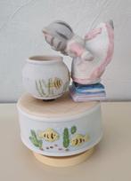 Muziekdoos Kitty Cucumber - Kat met Vissenkom, Ophalen of Verzenden