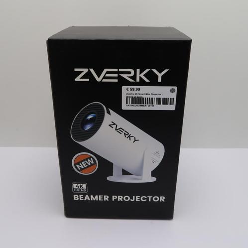 Zverky 4K Smart Mini Projector | Nieuw in Doos, Audio, Tv en Foto, Beamers, Nieuw