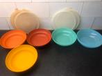 Tupperware set vintage retro pastel schaaltjes bakjes 600 ml, Huis en Inrichting, Keuken | Tupperware, Overige typen, Groen, Gebruikt