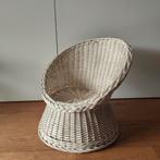 Vintage ronde rotan stoel kind wit, Kinderen en Baby's, Ophalen, Gebruikt, Stoel(en)