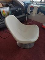 Ikea Tirub draaistoel wit leer, Huis en Inrichting, Stoelen, Ophalen, Wit, Leer, Zo goed als nieuw