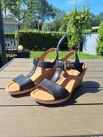 Gabor Zwarte Sandalen met Sleehak - Maat 38, Zwart, Gabor, Gedragen, Sandalen of Muiltjes