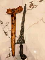 Antieke Kris Brojol Pamor Pedaringan Kebak Timoho Hout SVE88, Antiek en Kunst, Verzenden