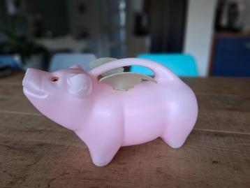 Kindergieter roze varken lichtbruine/goudkleurige vleugels beschikbaar voor biedingen