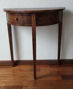 Half ronde bijzettafel, Huis en Inrichting, Tafels | Sidetables, Ophalen, 50 tot 100 cm, Zo goed als nieuw, Overige vormen