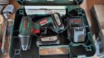 Bosch PSR 14,4 LI-2 met 2 accu's, Doe-het-zelf en Verbouw, Gereedschap | Boormachines, Ophalen, Gebruikt, Boor- en Schroefmachine
