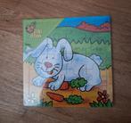 houten puzzel. konijn, Kinderen en Baby's, Speelgoed | Kinderpuzzels, Ophalen of Verzenden, Minder dan 10 stukjes, Nieuw, 6 maanden tot 2 jaar