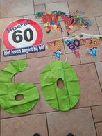 Versieringen  60  jaar !, Ophalen of Verzenden, Gebruikt, Versiering, Verjaardag