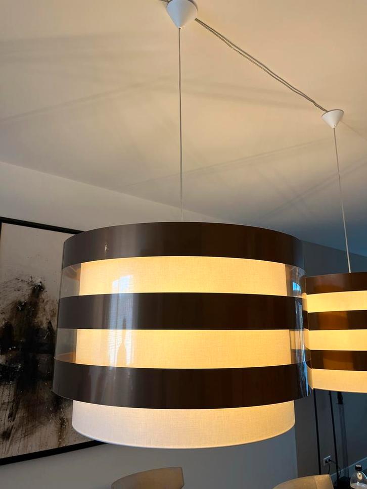 Stout Hanglampen - Zo Goed Als Nieuw!, Huis en Inrichting, Lampen | Hanglampen, Zo goed als nieuw, 75 cm of meer, Stof, Verzenden