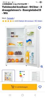 Tomado Koelkast Tafelmodel - Zo goed als nieuw!, Witgoed en Apparatuur, Koelkasten en IJskasten, Zonder vriesvak, Minder dan 85 cm