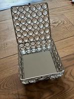 Glazen opberg of sieradendoosje, Ophalen of Verzenden, Zo goed als nieuw, Glas, Minder dan 50 cm