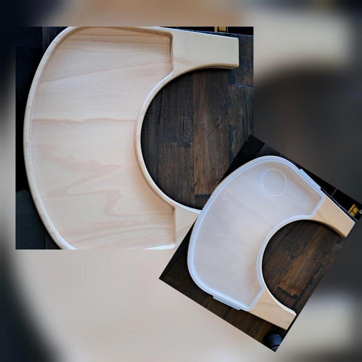 Kidsmill Up! Naturel Eetblad & Tray top beschermer, Kinderen en Baby's, Kinderstoelen, Zo goed als nieuw, Meegroeistoel, Afneembaar eetblad